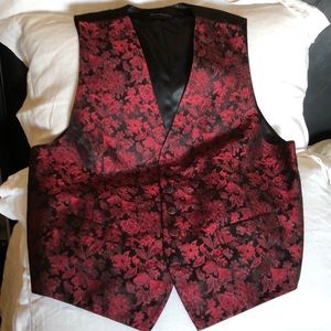 Brocade 100% silk formal vest